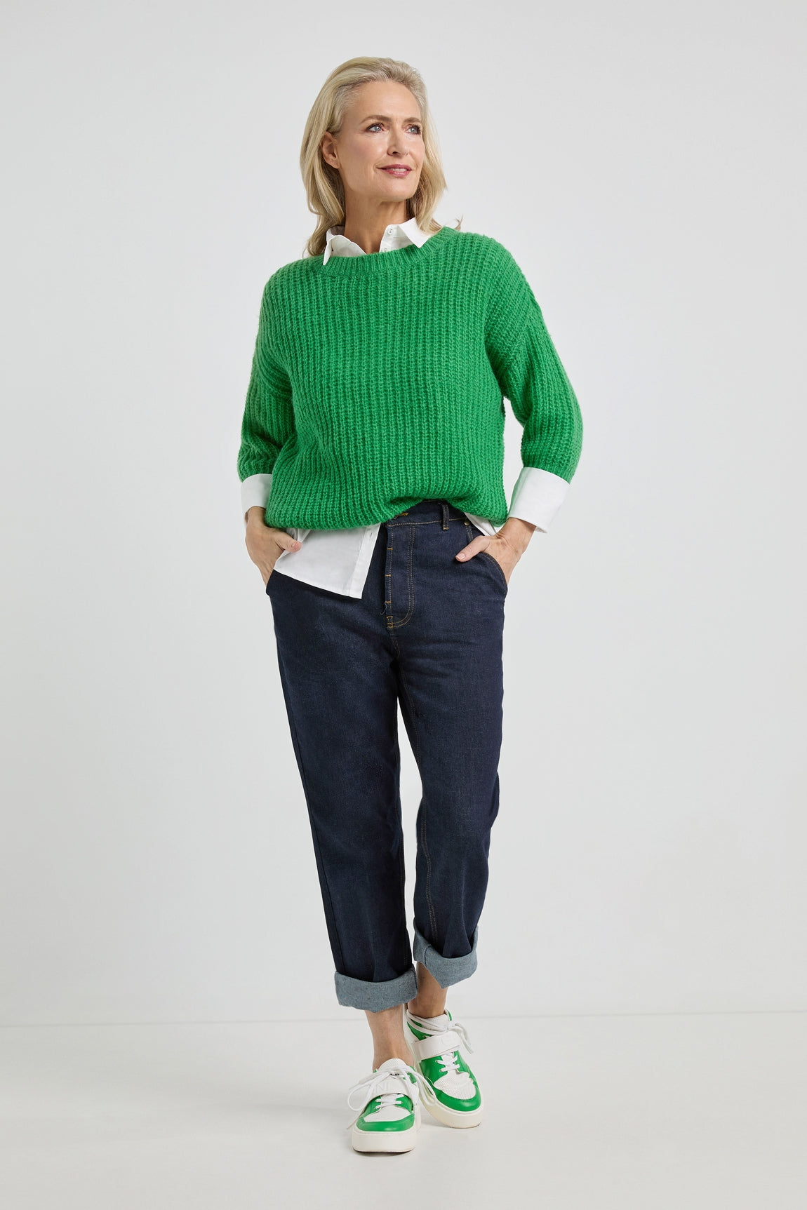 Dora sweater | Parrot Green