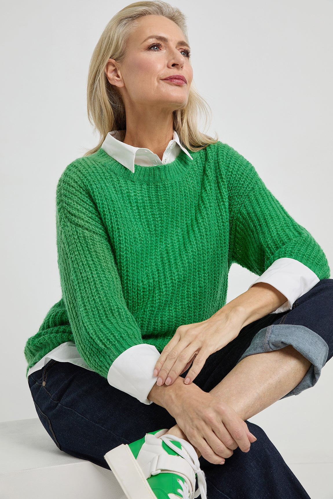 Dora sweater | Parrot Green