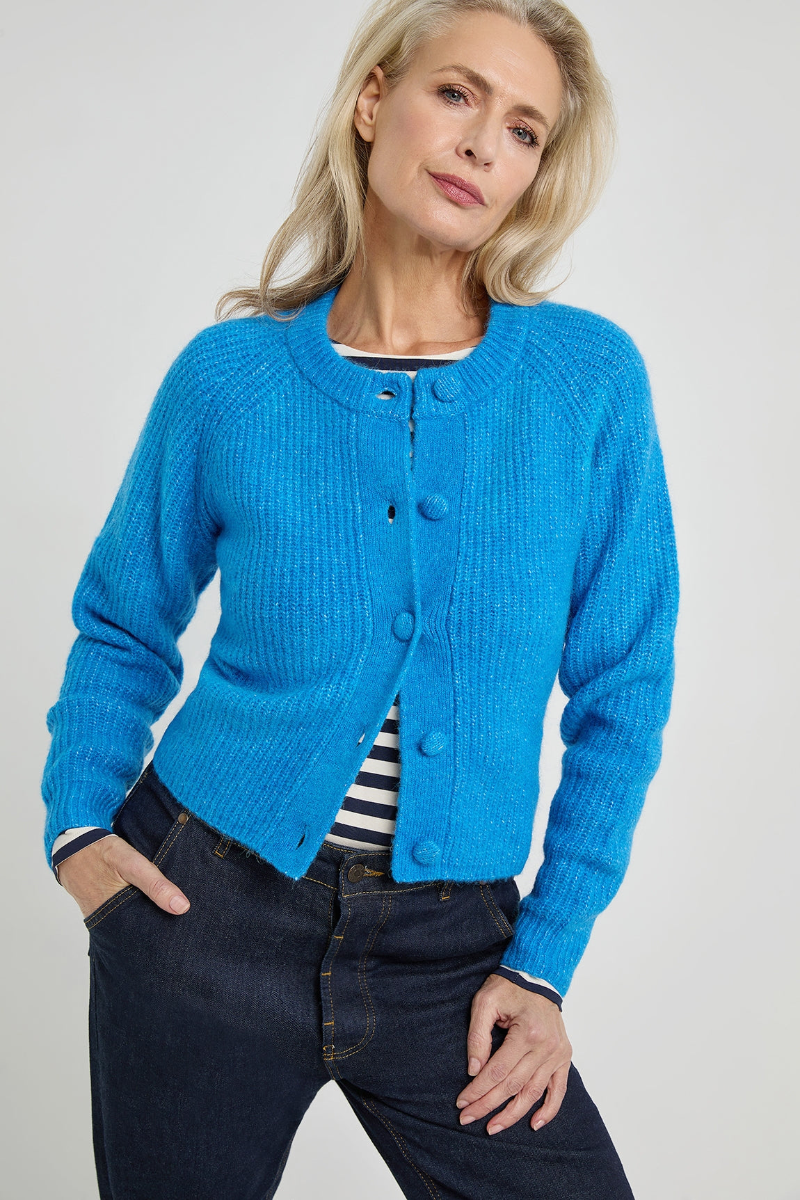 Abigail cardigan | Ocean Blue