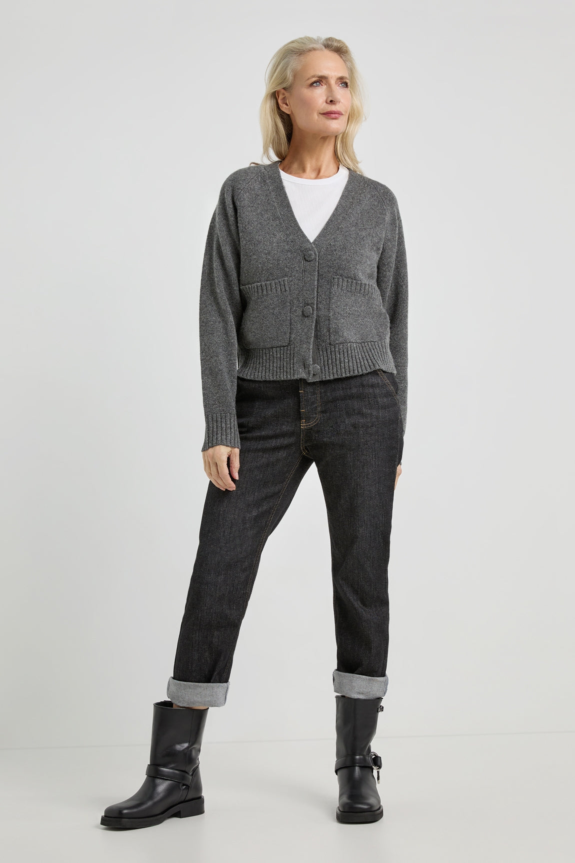 Aletta cardigan | Anthracite