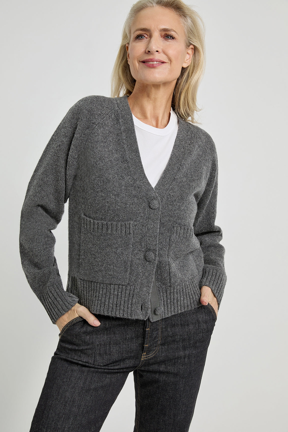 Aletta cardigan | Anthracite