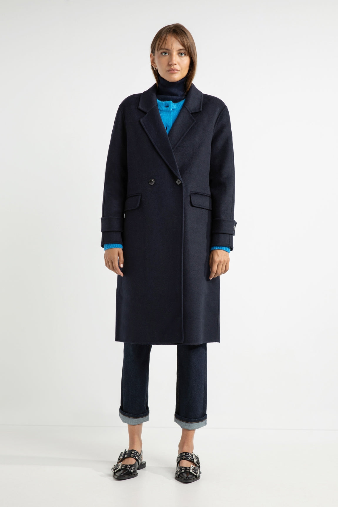 Sandro coat | Navy