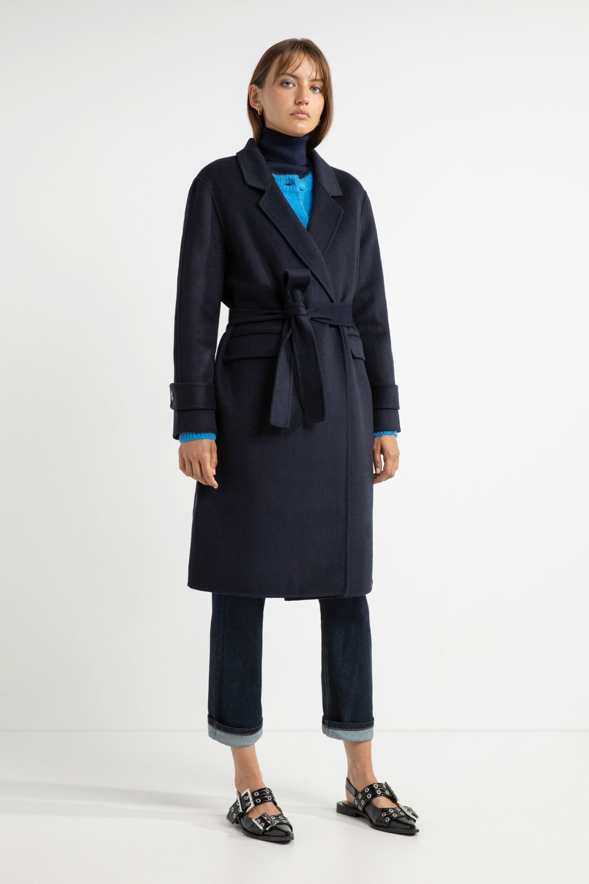 Sandro coat | Navy