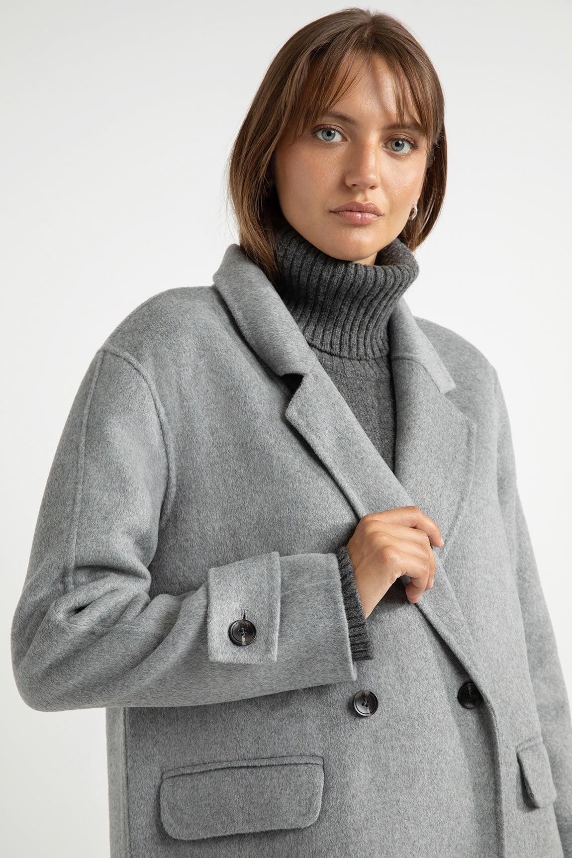 Sandro coat | Steel Grey Melange