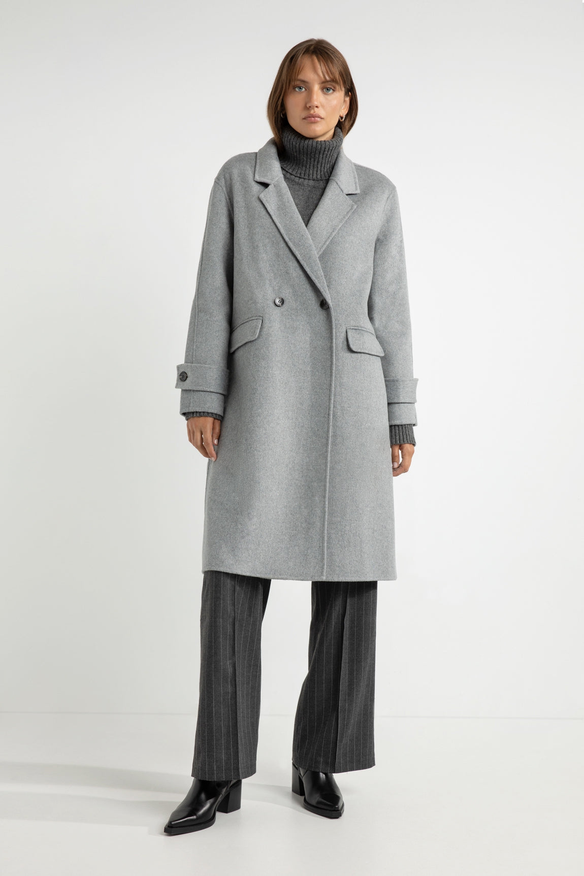 Sandro coat | Steel Grey Melange