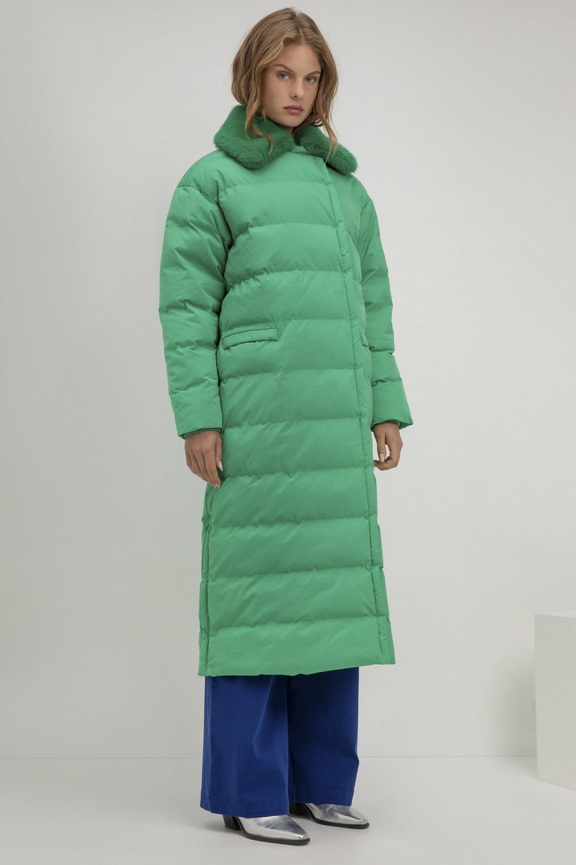 Suze coat | Parrot Green