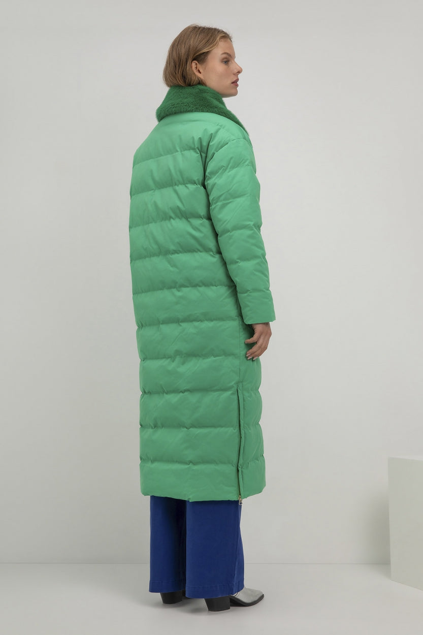 Suze coat | Parrot Green
