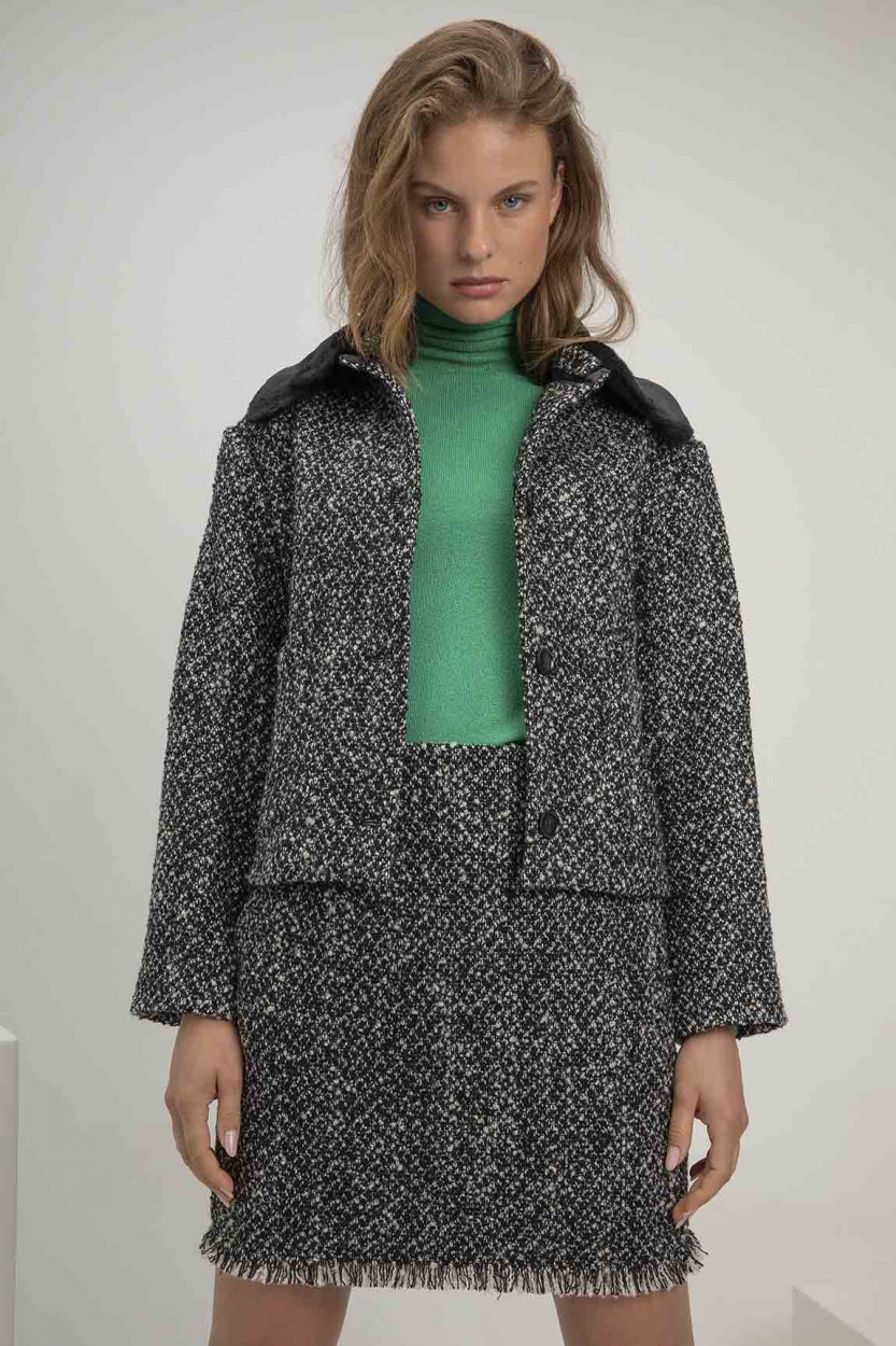 Stephanie jacket | Steel Grey Melange