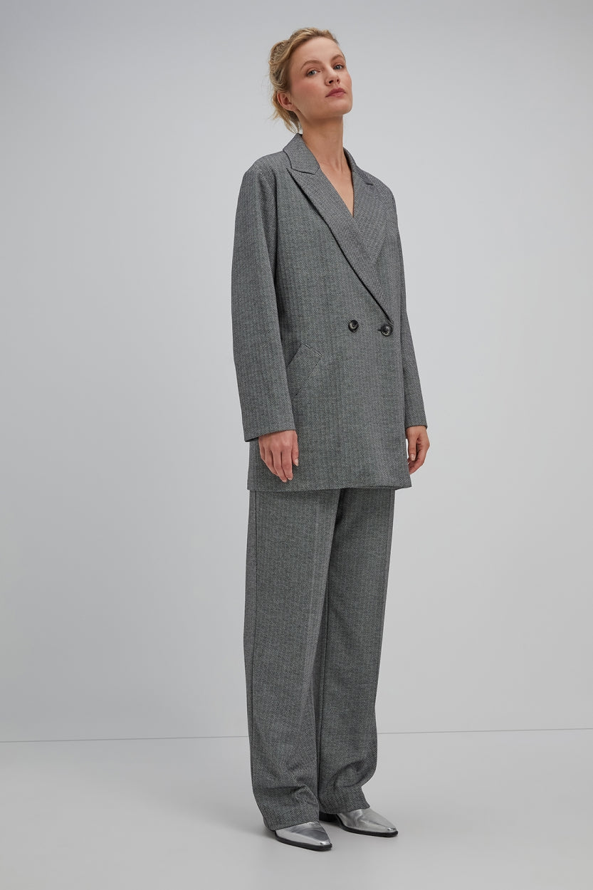 Storm blazer | Anthracite print