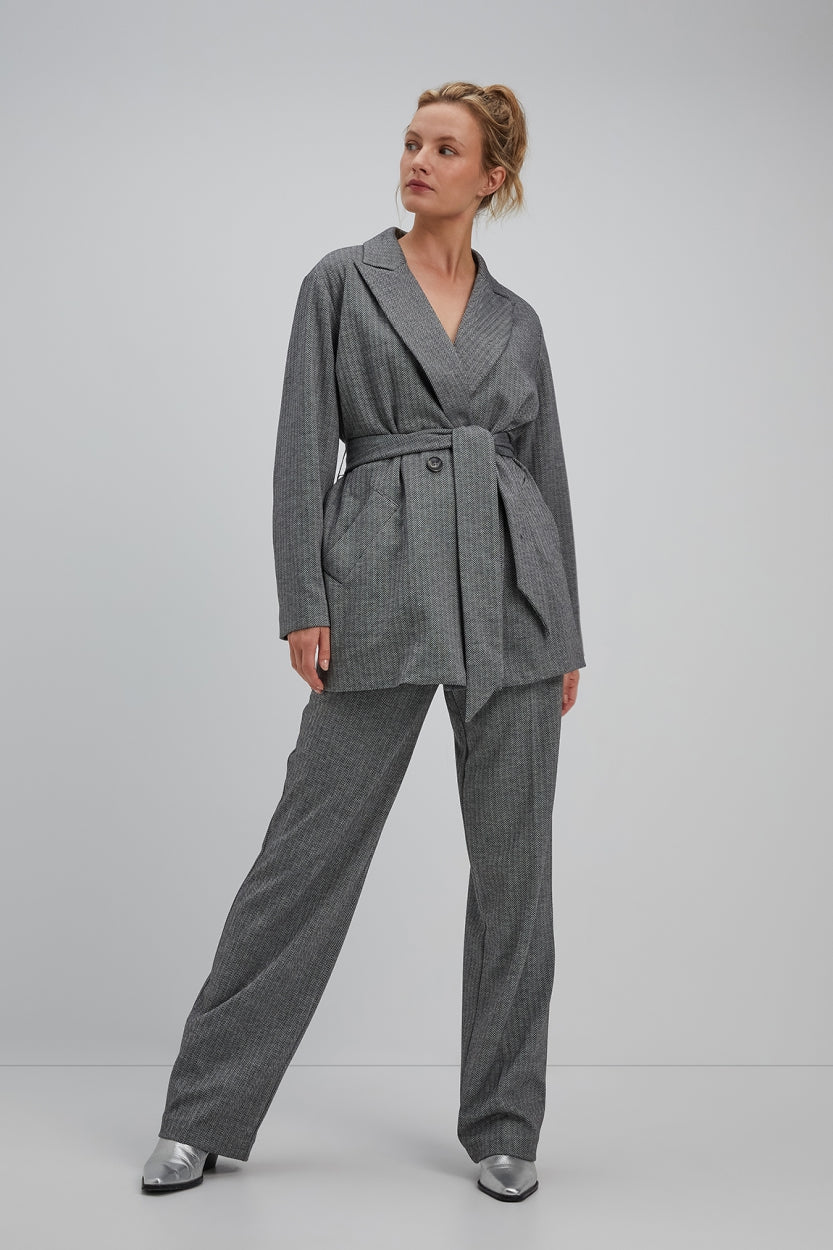 Storm blazer | Anthracite print