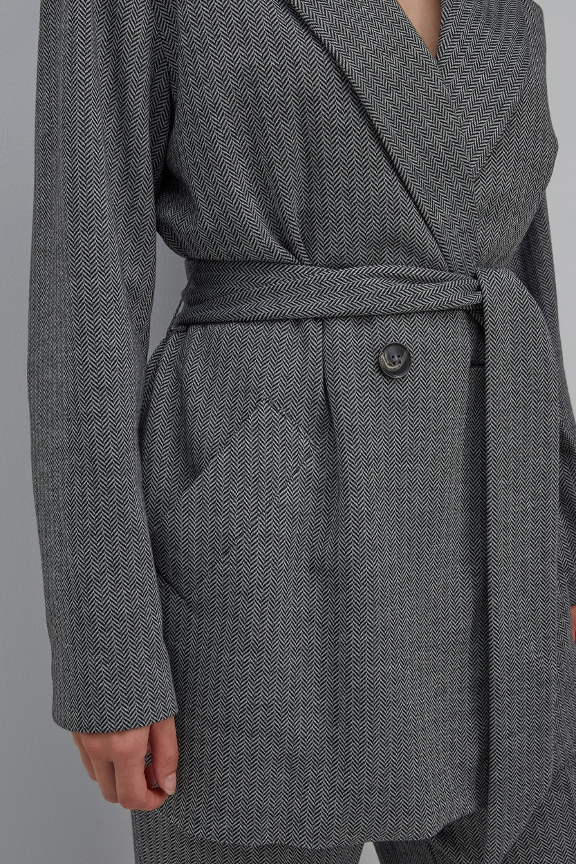 Storm blazer | Anthracite print