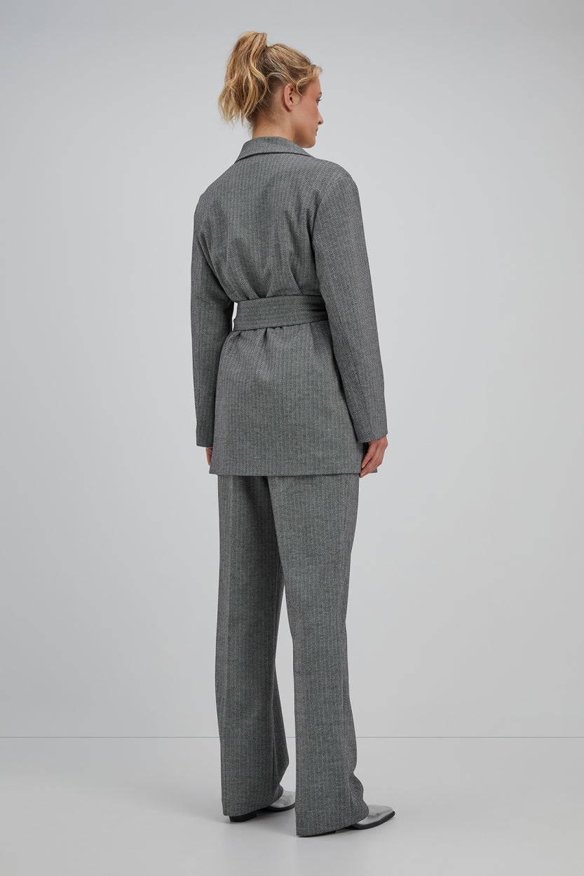 Storm blazer | Anthracite print