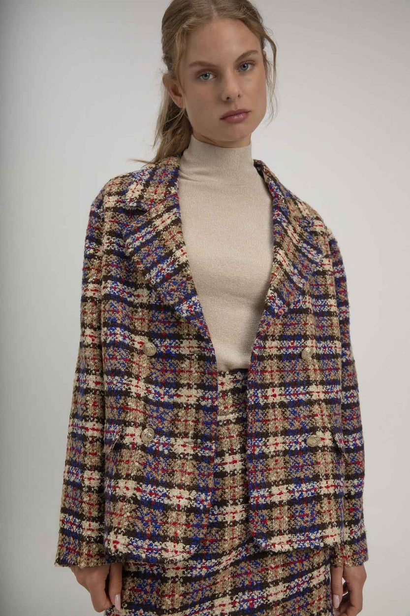 Sem Blazer | Caramel print