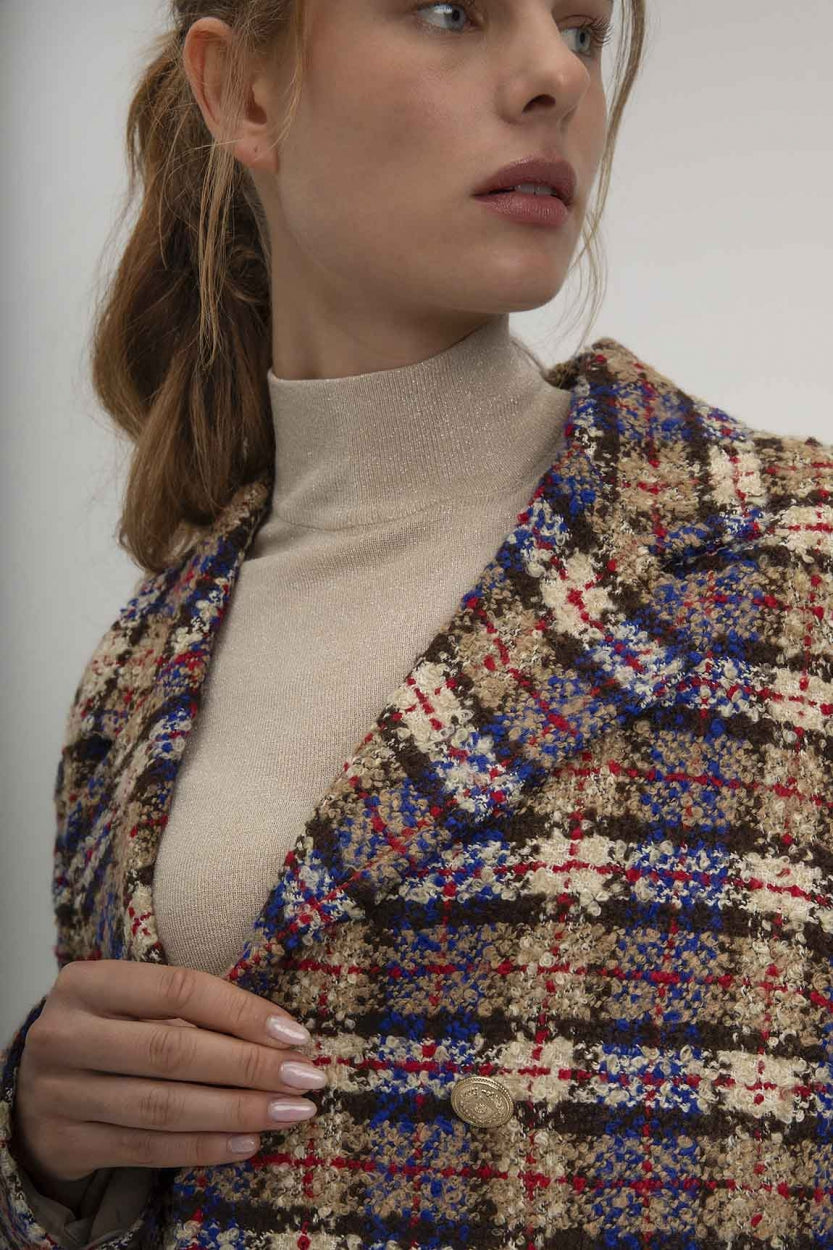 Sem Blazer | Caramel print