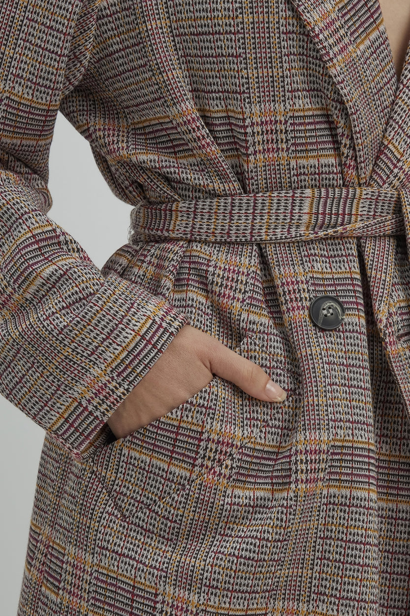 Storm blazer | Multi colour dark check