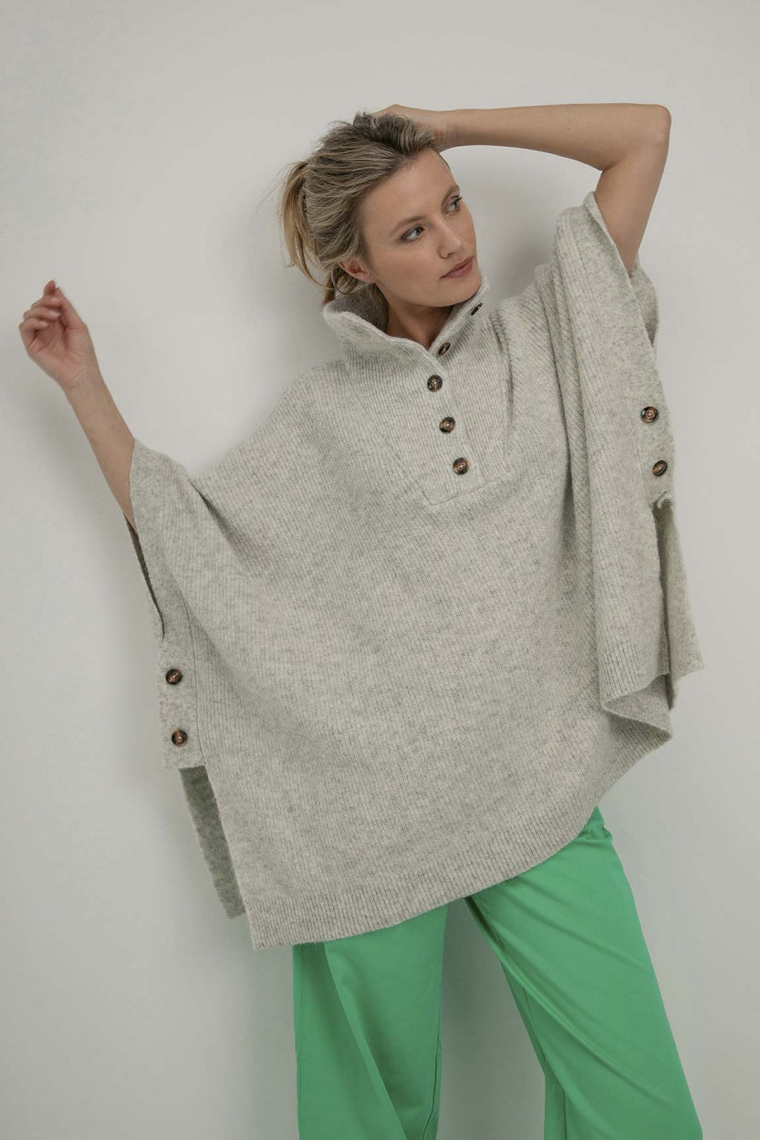 Samira poncho | Light Grey
