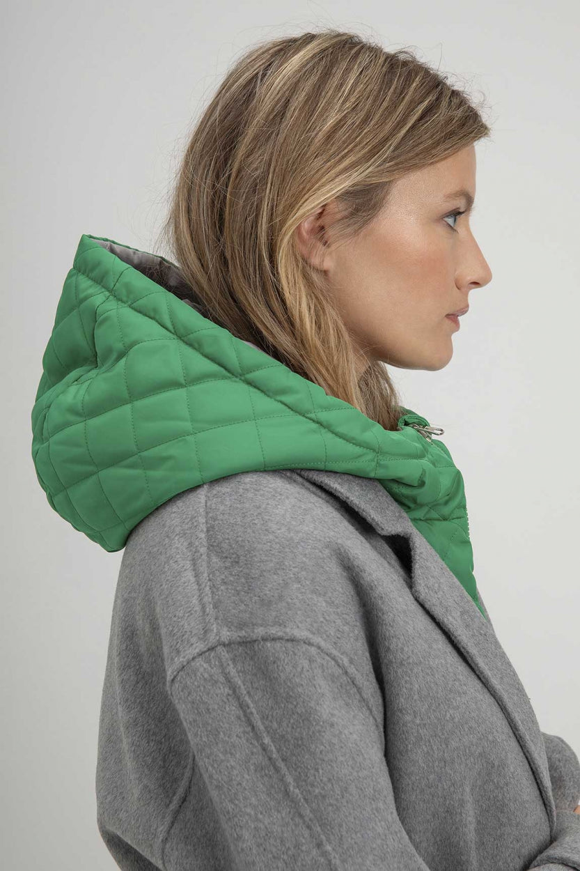 Stormy hood | Parrot Green
