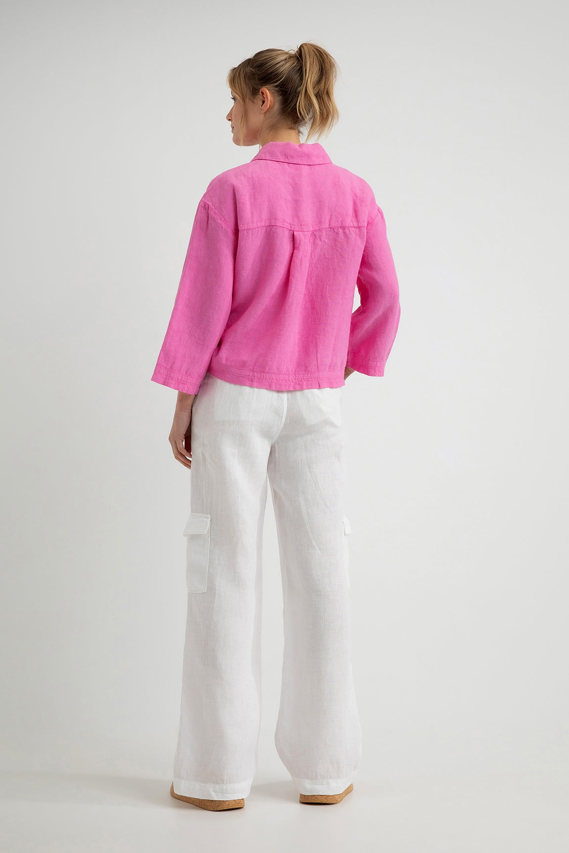 Linen Jacket Deena | Bubblegum