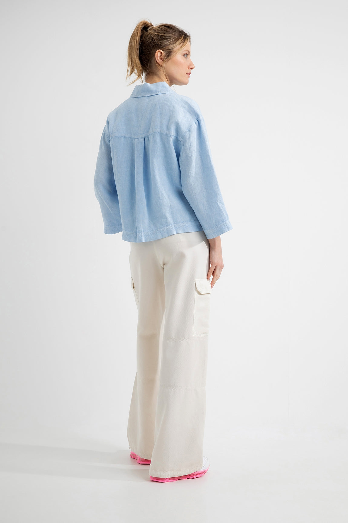 Linen Jacket Deena | Light Blue
