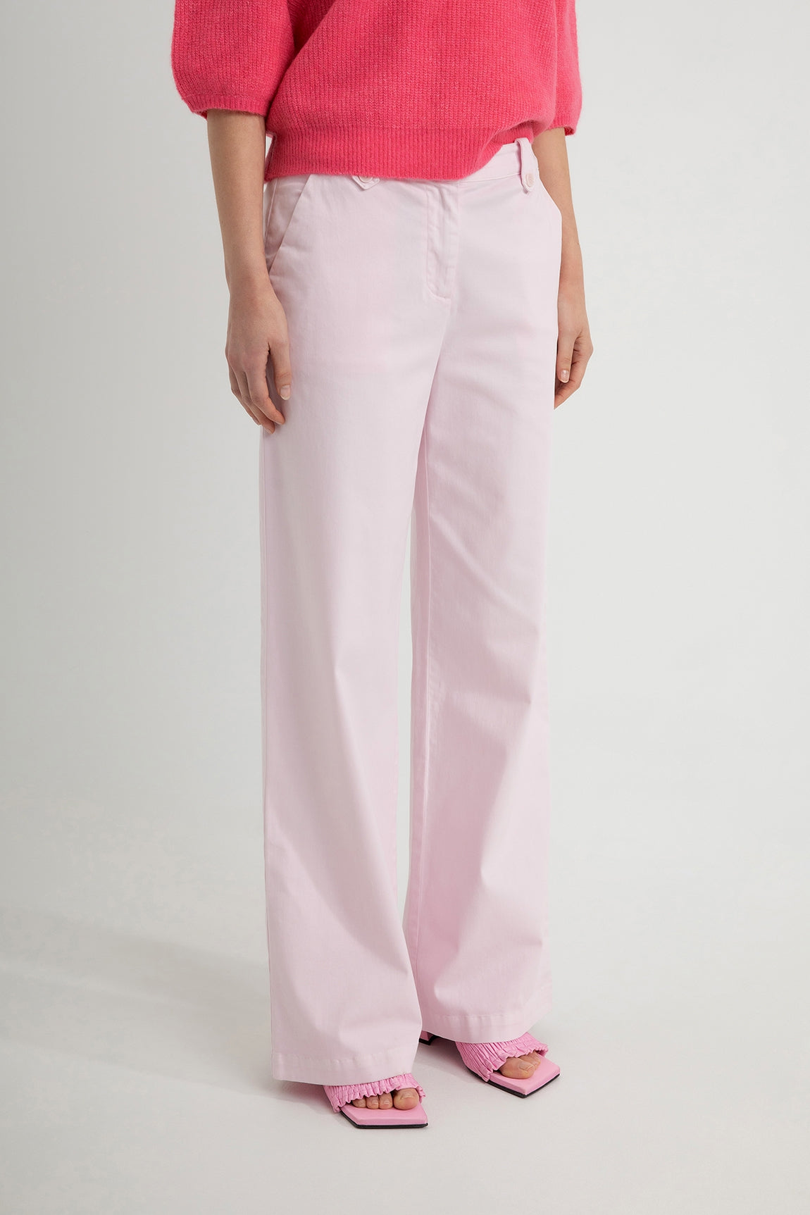Wide-Leg Trousers Danique | Soft Pink