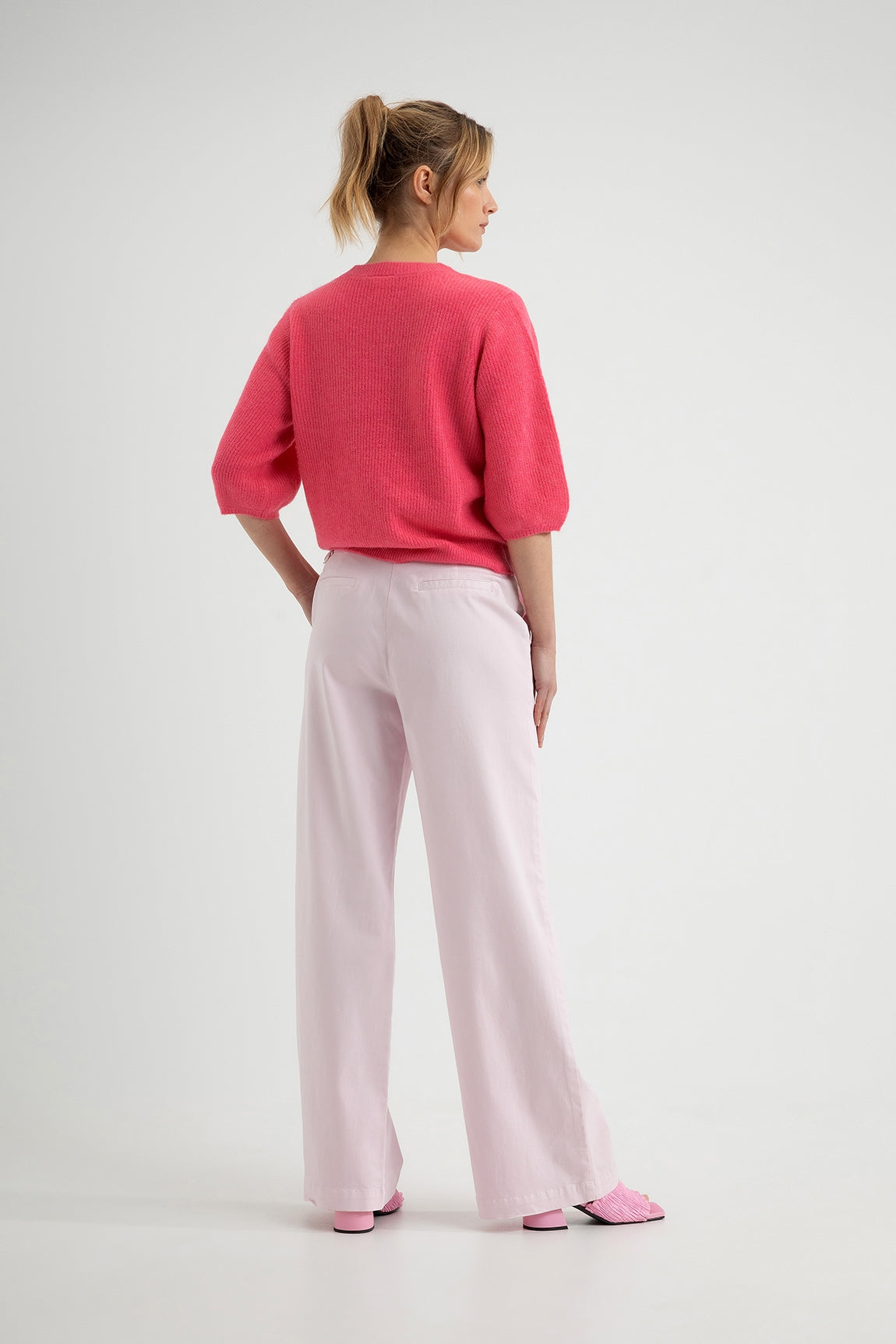Wide-Leg Trousers Danique | Soft Pink