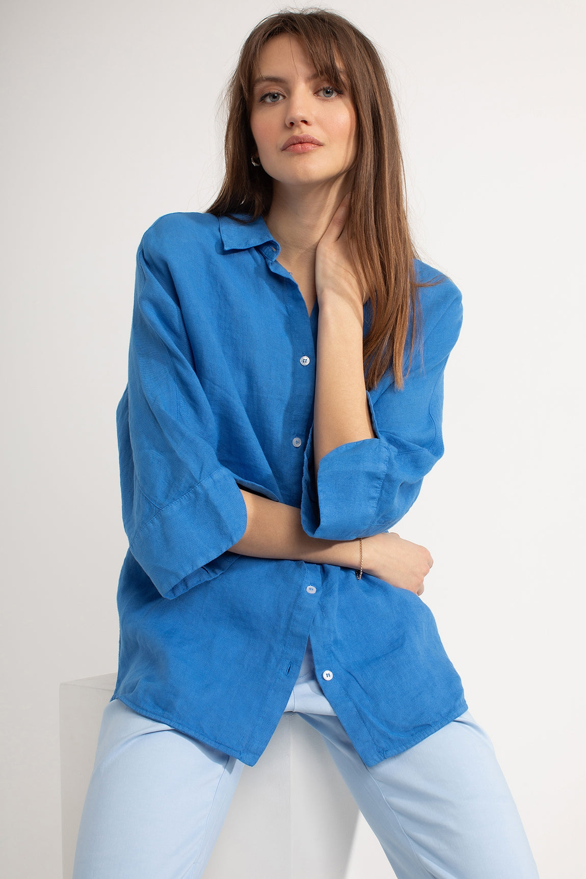 Darlene blouse | Cobalt Blue