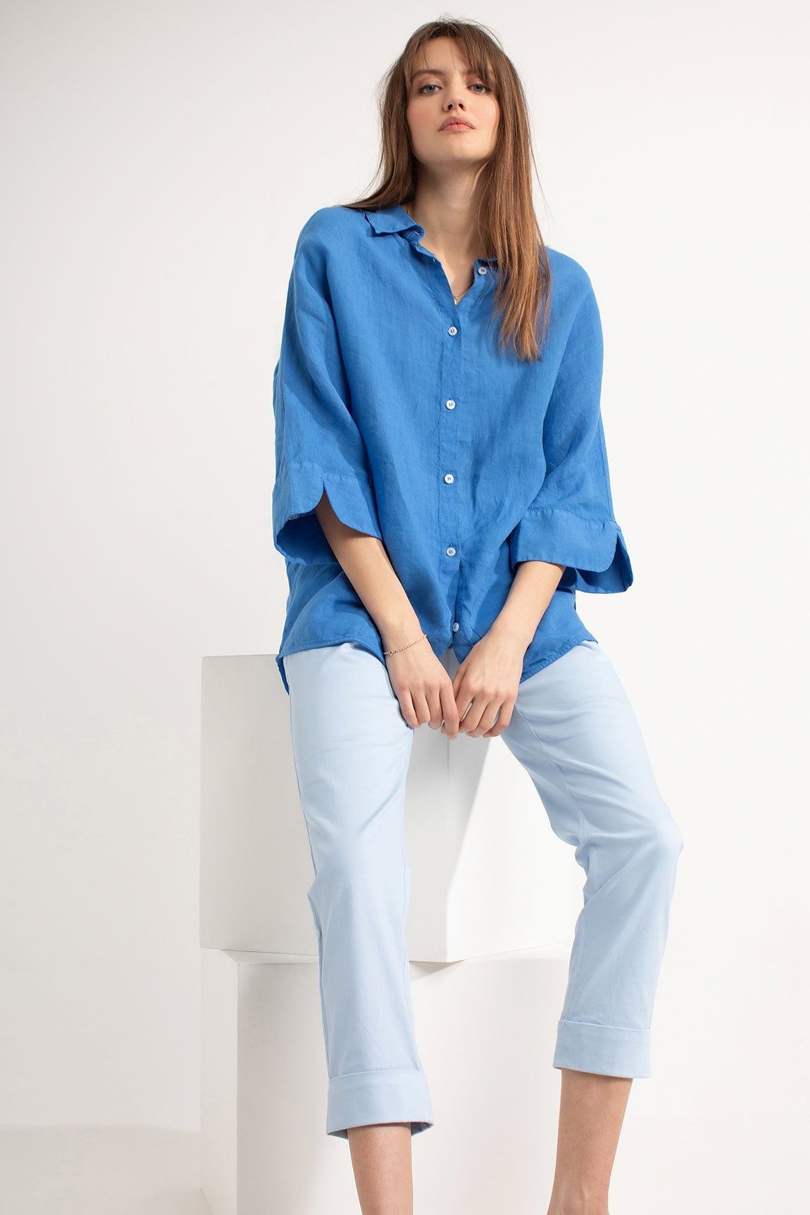 Darlene blouse | Cobalt Blue