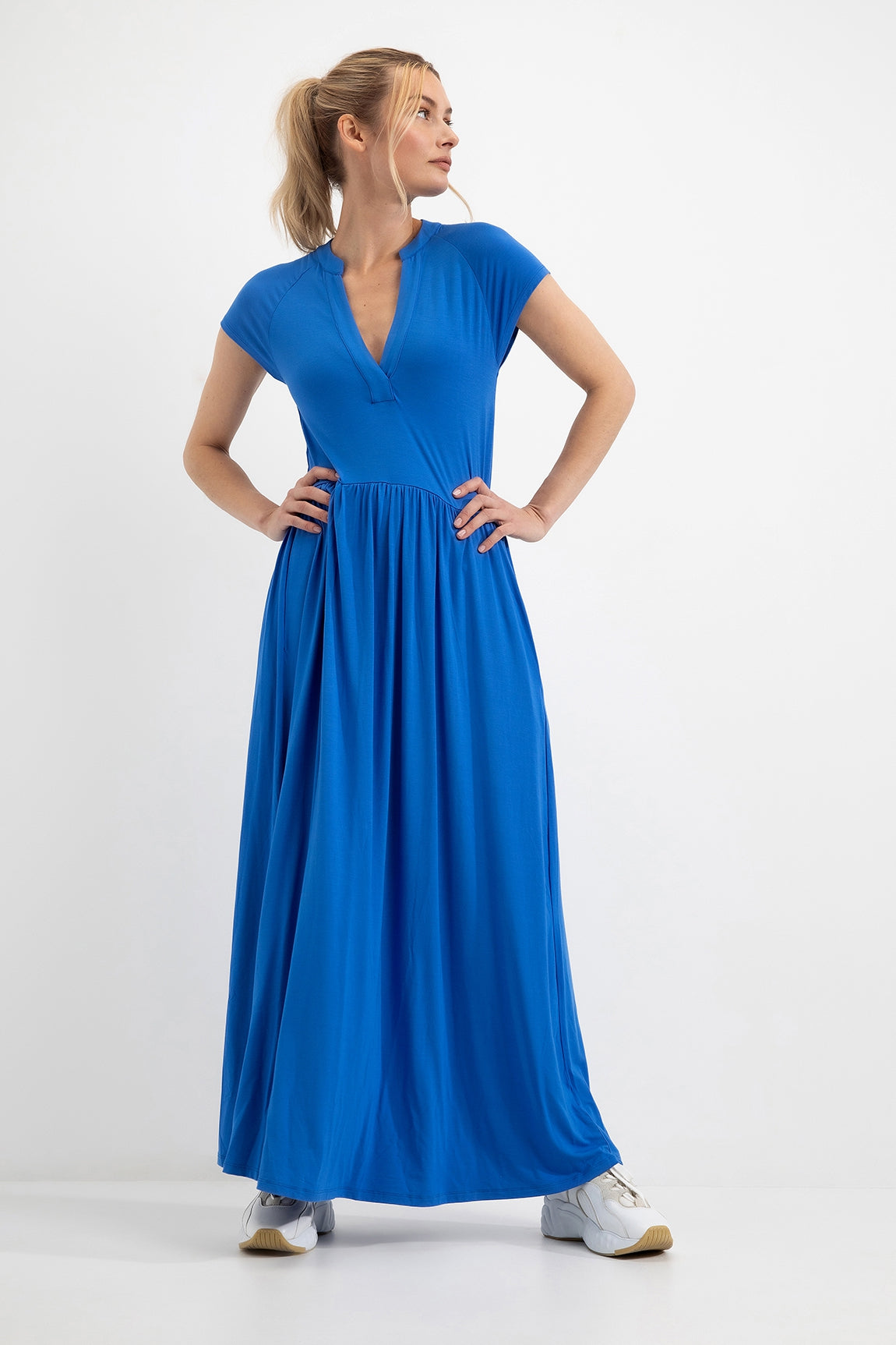 Jersey Maxi Dress Dagmar | Cobalt Blue