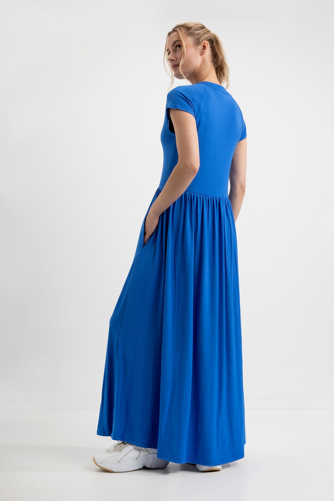 Jersey Maxi Dress Dagmar | Cobalt Blue