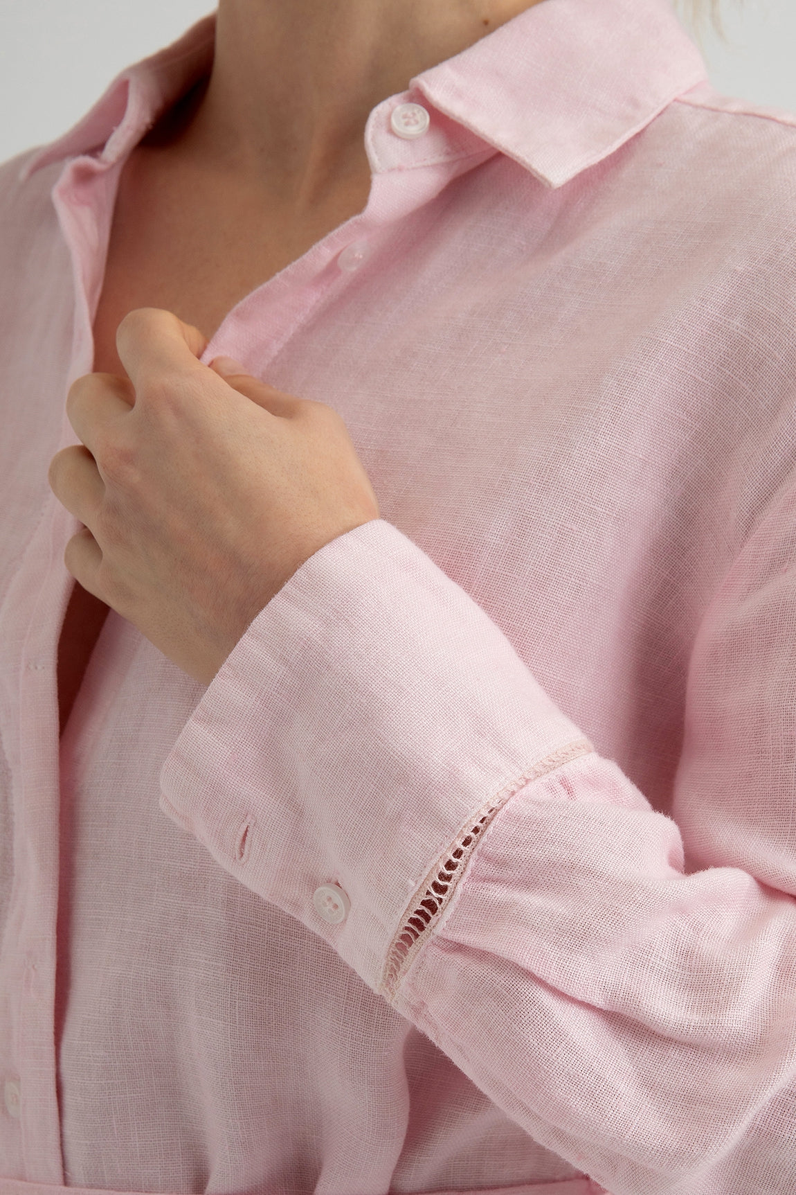 Linen Dress Dorine | Soft Pink