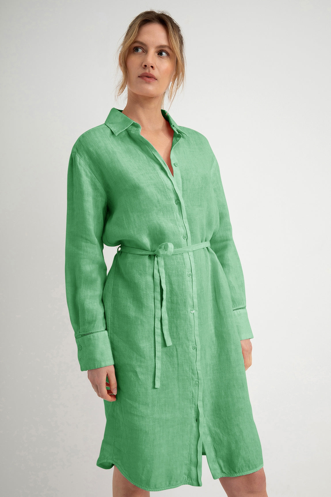Linen Dress Dorine | Sea Green