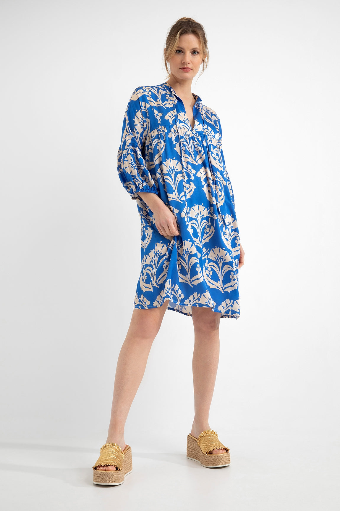 Josephine 3/4 Sleeve Top - Navy – TULIO Fashion