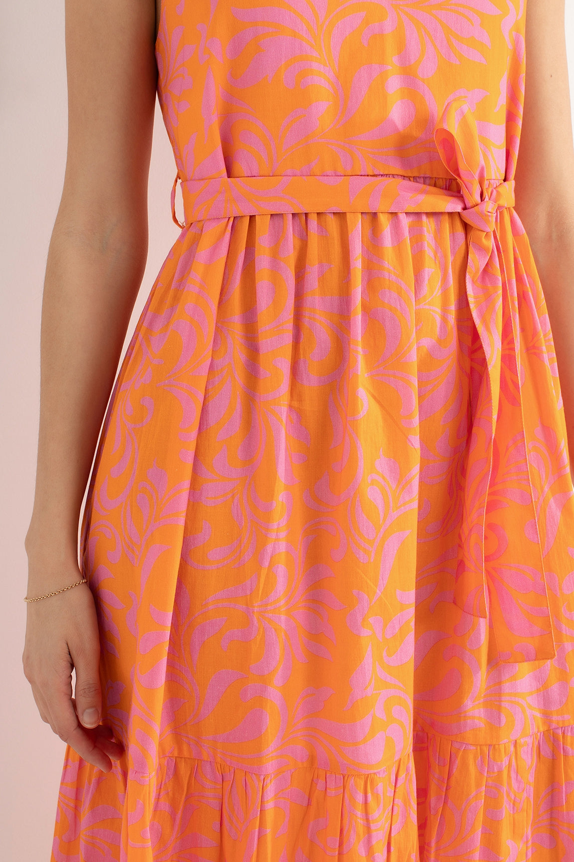 Print Dress Dieter | Light Orange print