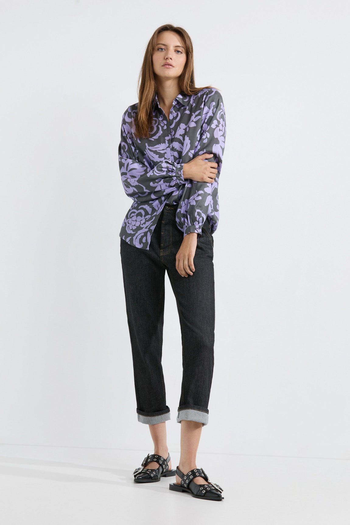 Armand blouse | Lilac print