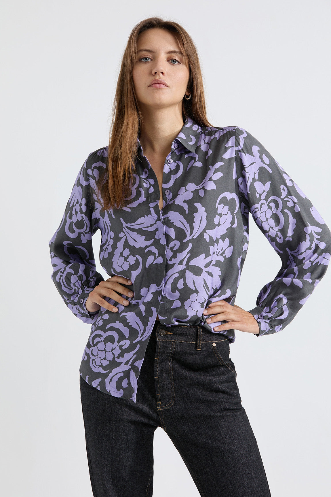 Armand blouse | Lilac print