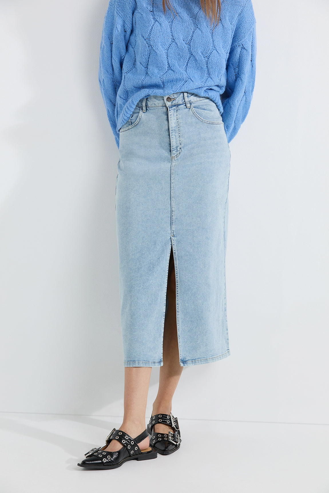 Angelique skirt | Light Jeans