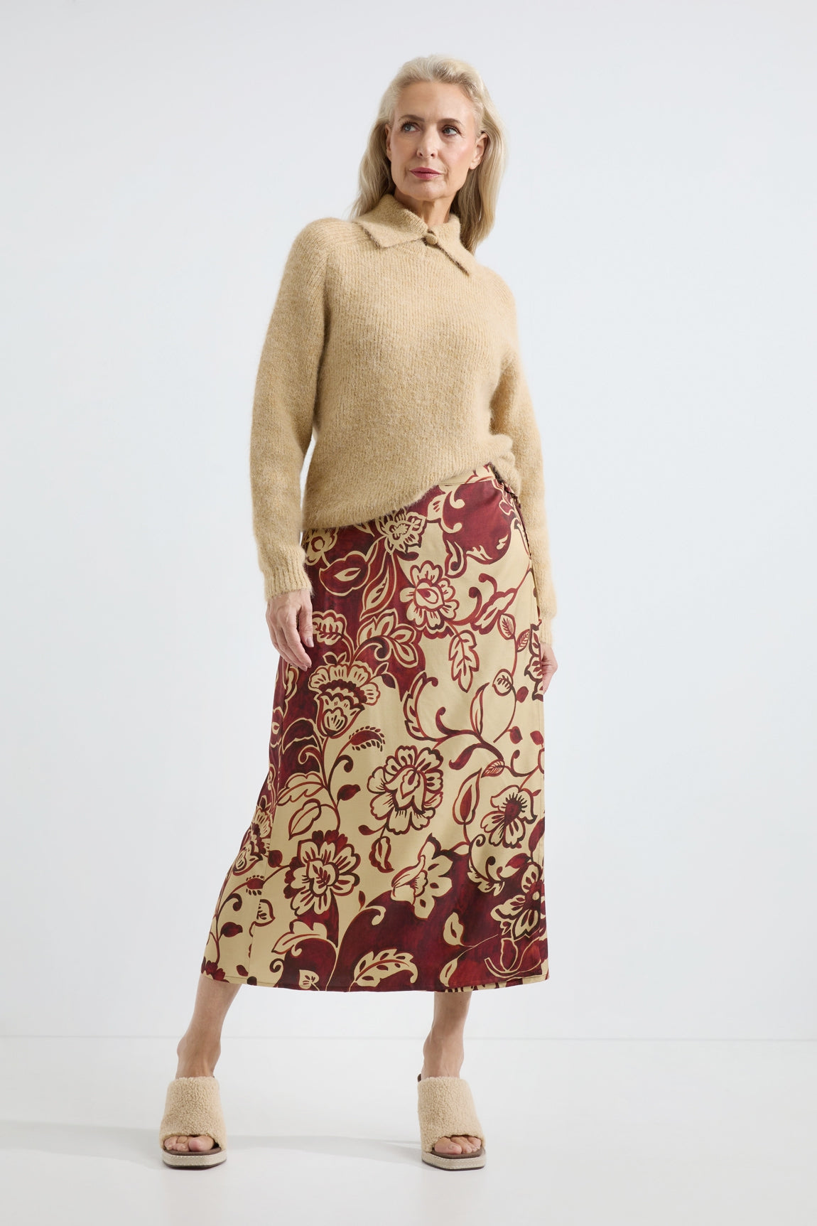 Adeline skirt | Camel print