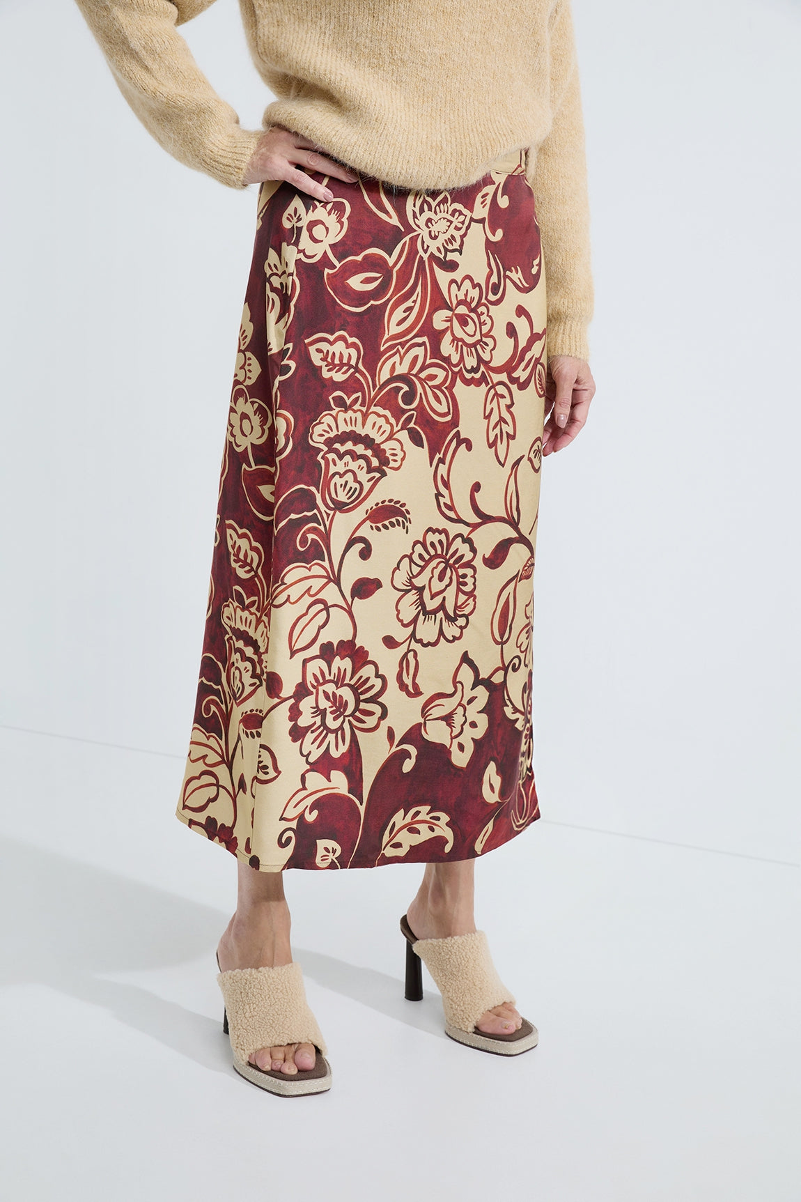 Adeline skirt | Camel print