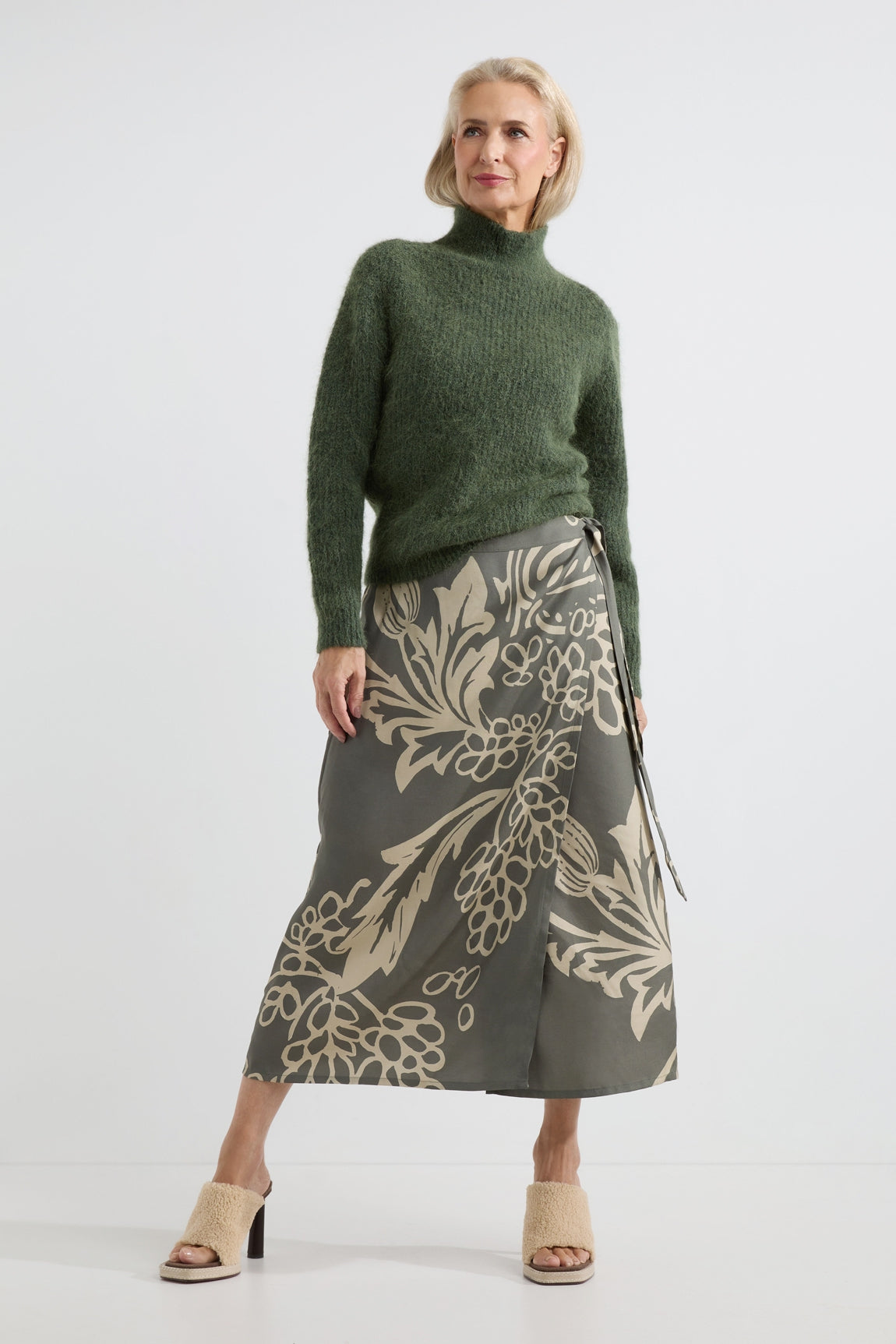 Adeline skirt | Pesto print