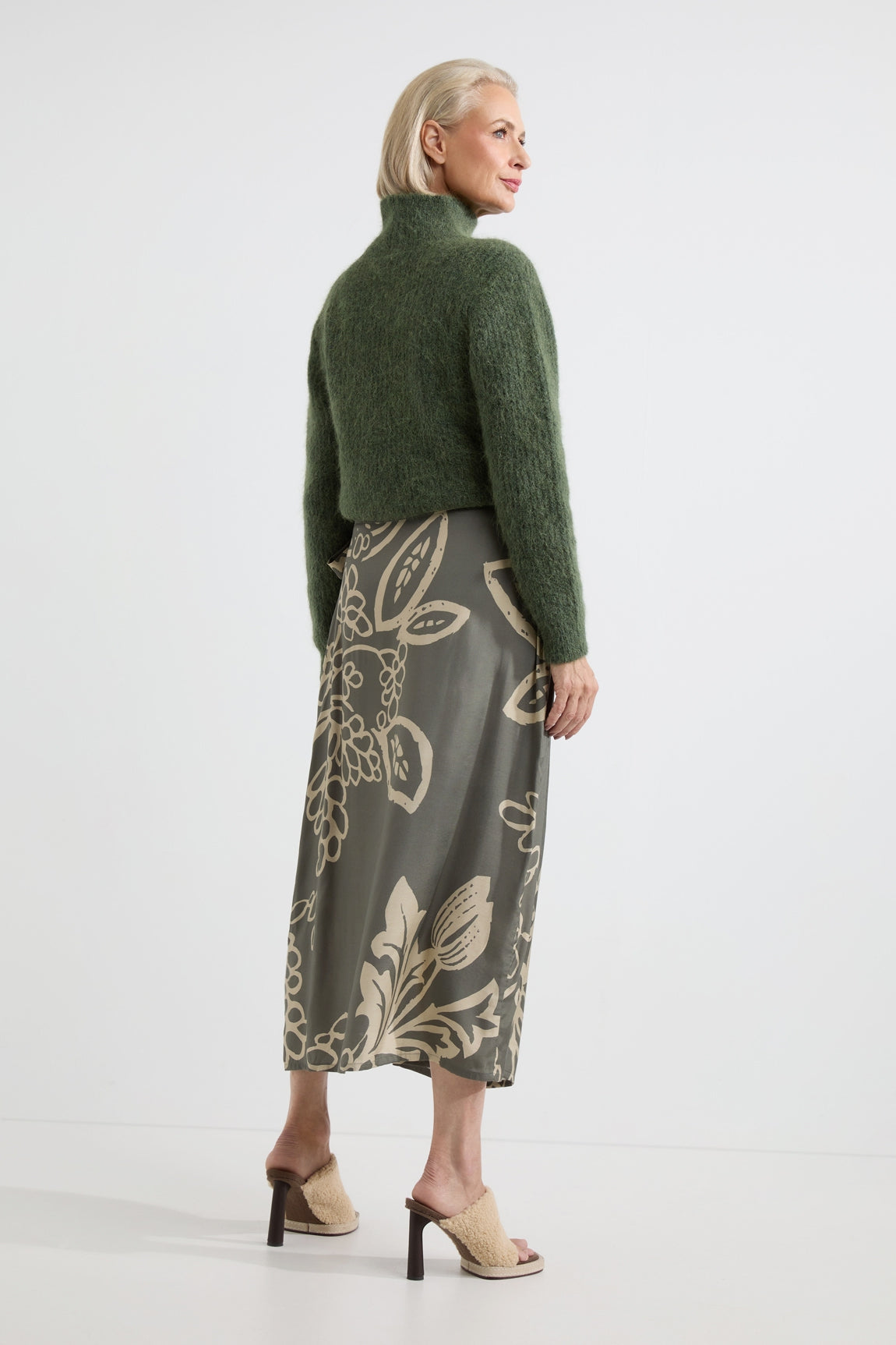 Adeline skirt | Pesto print