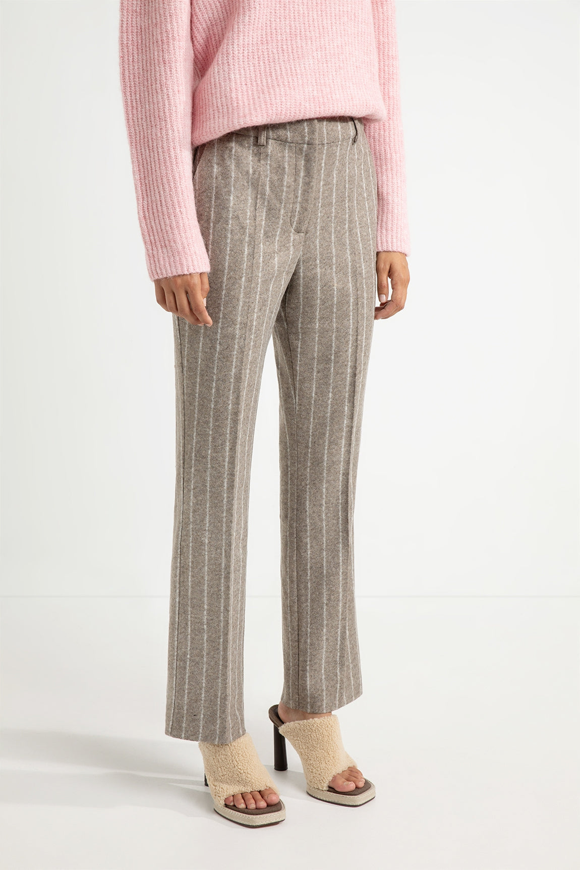 Abraham pants | Mocca stripe