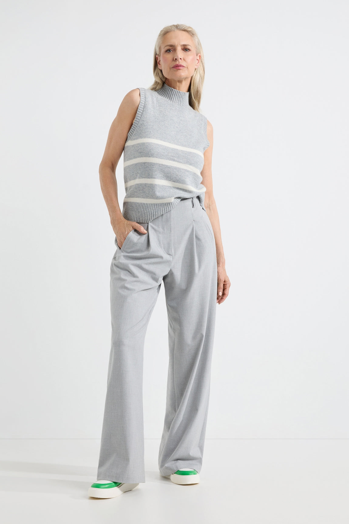 Desiree pants | Light Grey melange