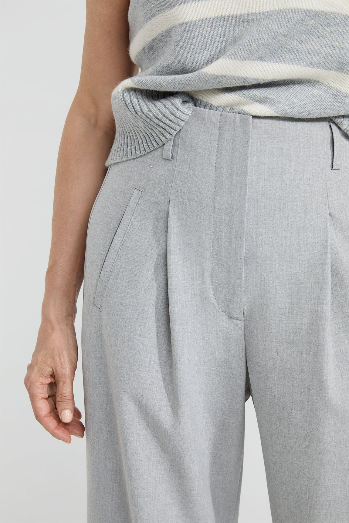 Desiree pants | Light Grey melange