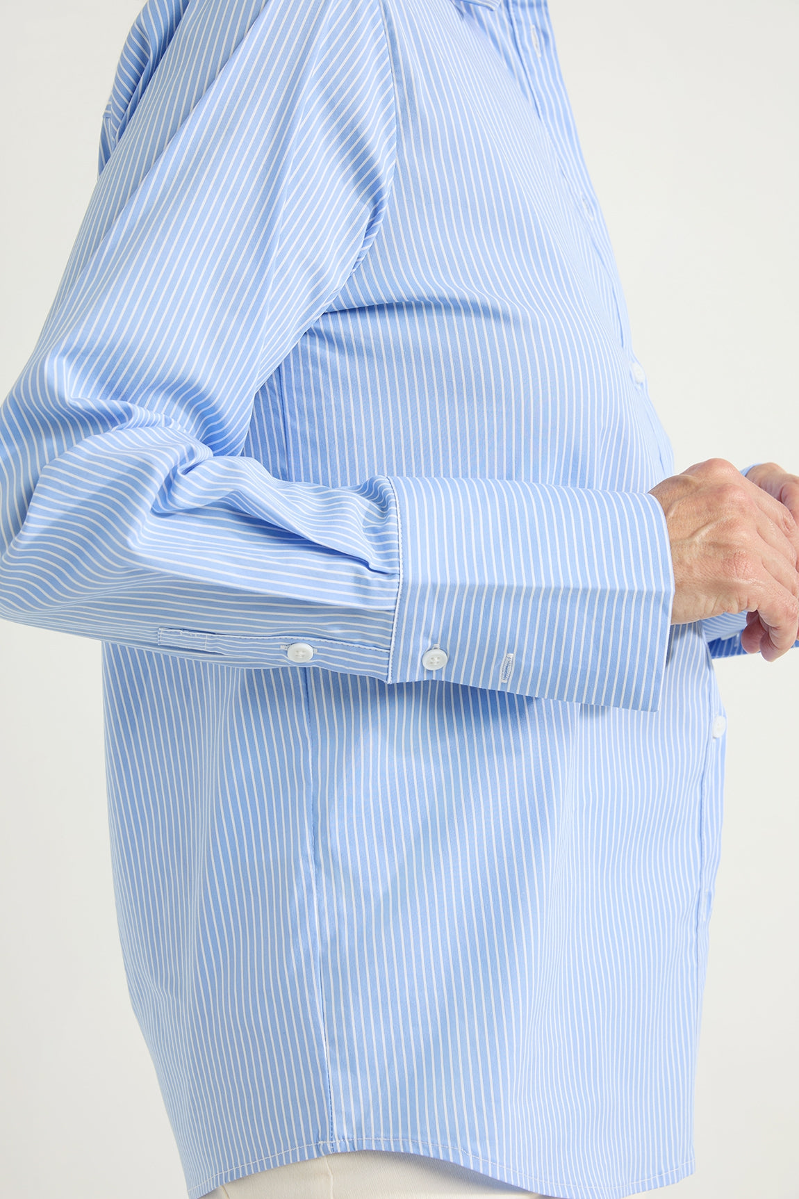 Annemijn blouse | Light Blue stripe