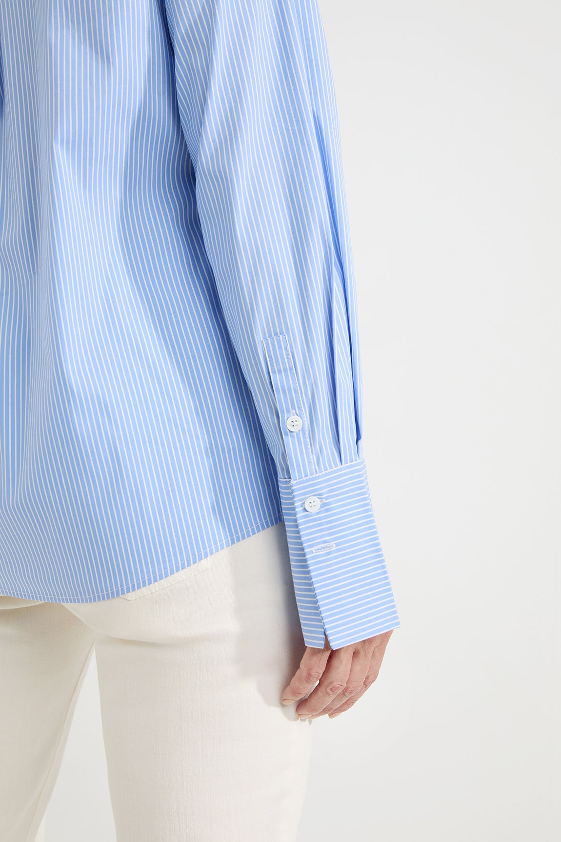 Annemijn blouse | Light Blue stripe