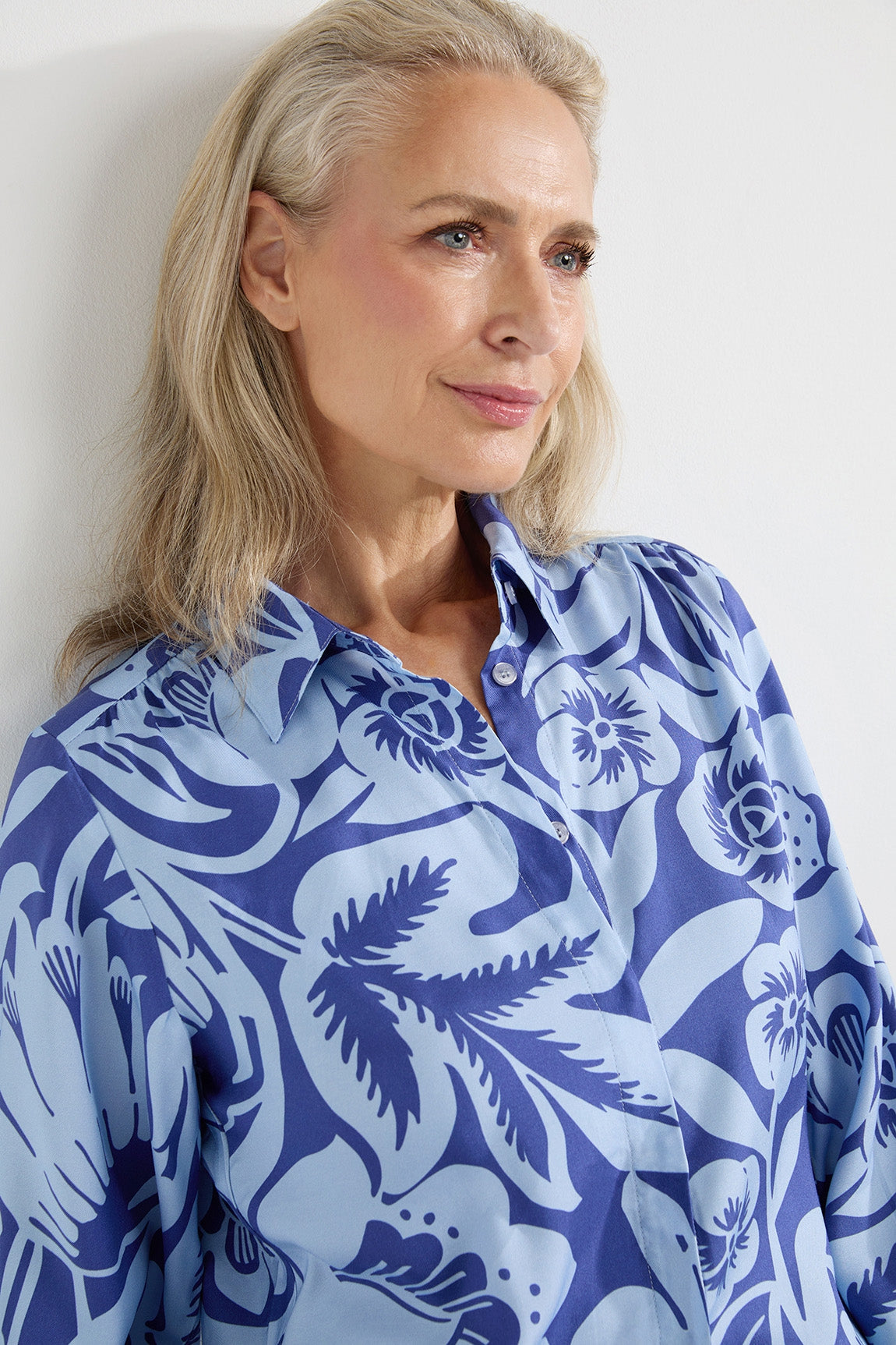 Armand blouse | Ocean Blue Print