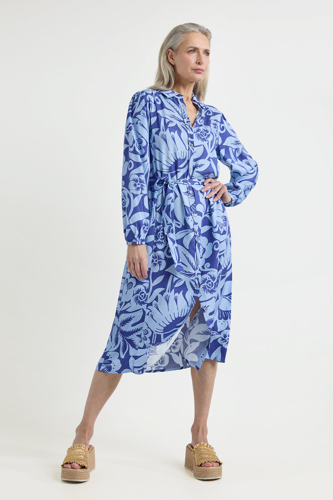 Amira dress | Ocean Blue Print