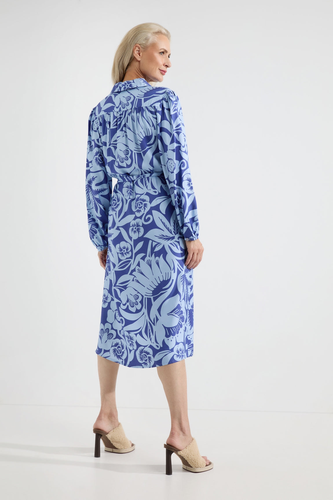 Amira dress | Ocean Blue Print