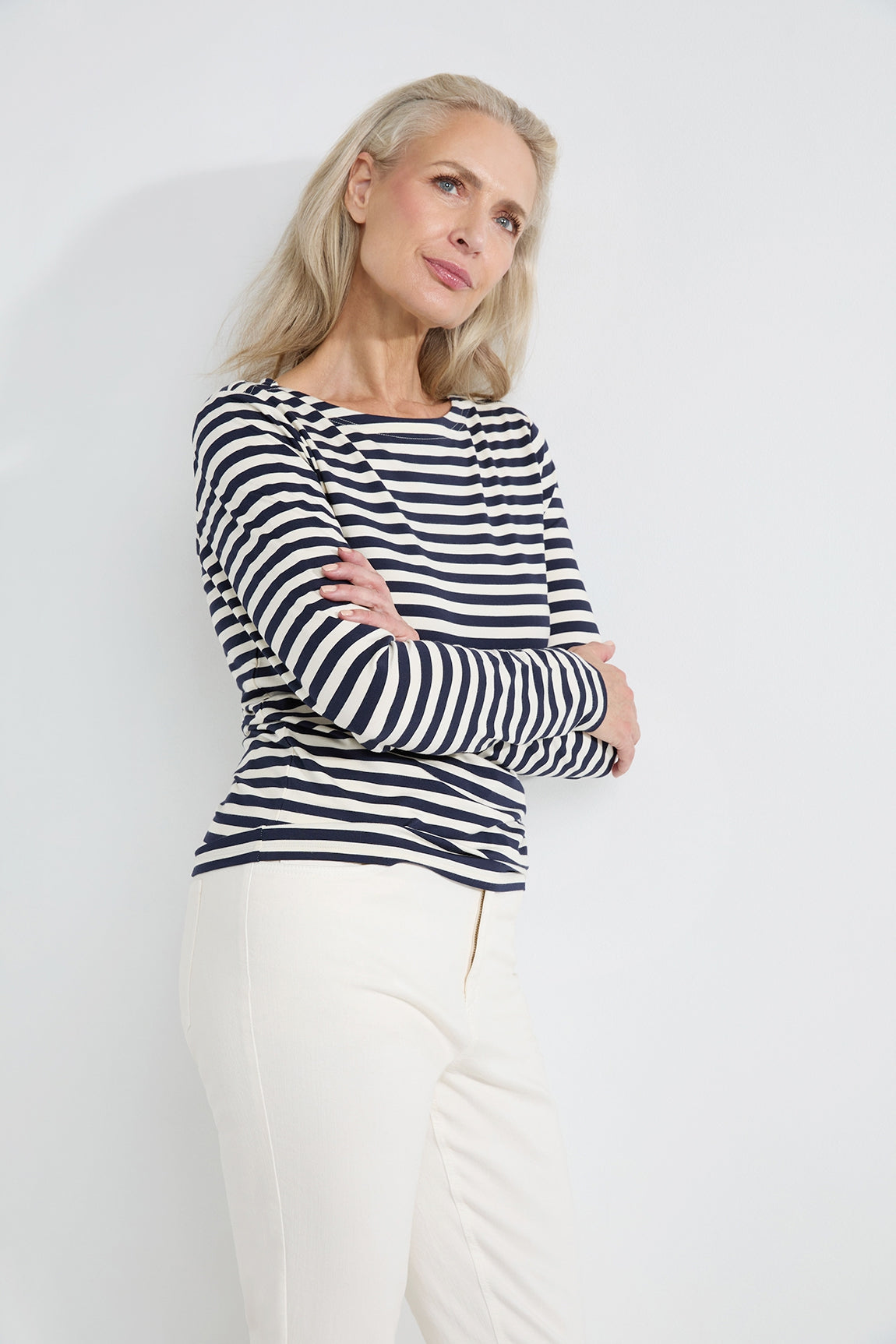 Aline t-shirt | Navy stripe