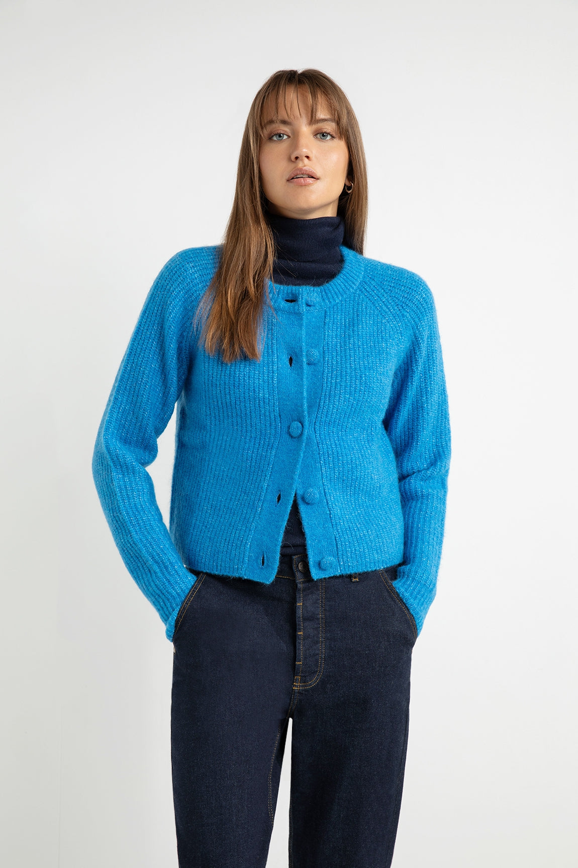 Abigail cardigan | Ocean Blue